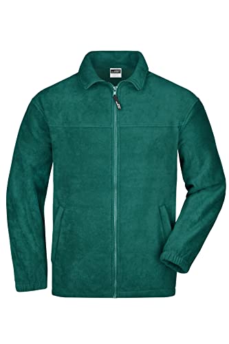 James & Nicholson Fleece Jacke - aus pflegeleichtem Anti-Pilling-Fleece für Damen und Herren | Farbe: dark-green | Grösse: M von James & Nicholson