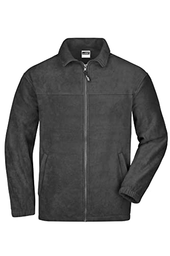 James & Nicholson Fleece Jacke - aus pflegeleichtem Anti-Pilling-Fleece für Damen und Herren | Farbe: dark-grey | Grösse: 3XL von James & Nicholson