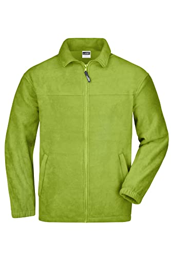 James & Nicholson Fleece Jacke - aus pflegeleichtem Anti-Pilling-Fleece für Damen und Herren | Farbe: lime-green | Grösse: L von James & Nicholson