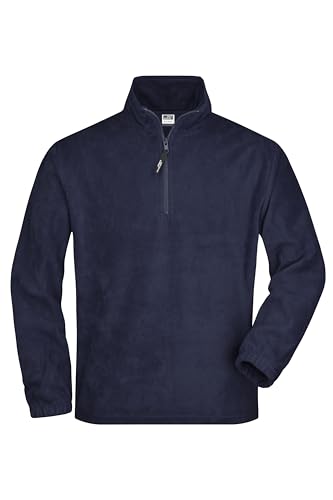 James & Nicholson Fleece Sweat - aus pflegeleichtem Anti-Pilling-Fleece für Damen und Herren | Farbe: Navy | Grösse: XXL von James & Nicholson