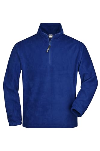 James & Nicholson Fleece Sweat - aus pflegeleichtem Anti-Pilling-Fleece für Damen und Herren | Farbe: royal | Grösse: XL von James & Nicholson