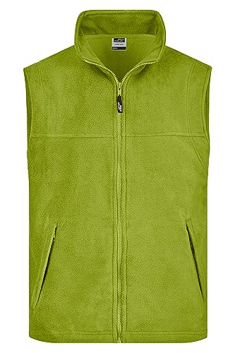 James & Nicholson Fleece Weste - Praktische Weste aus Anti-Pilling-Fleece für Damen und Herren | Farbe: lime-green | Grösse: XXL von James & Nicholson