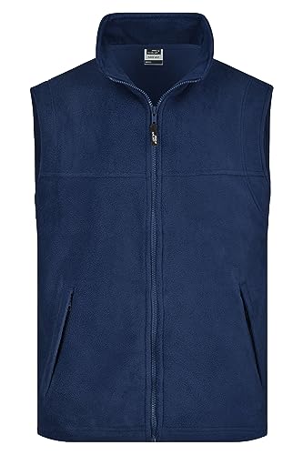 James & Nicholson Fleece Weste - Praktische Weste aus Anti-Pilling-Fleece für Damen und Herren | Farbe: navy | Grösse: XXL von James & Nicholson