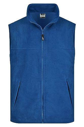 James & Nicholson Fleece Weste - Praktische Weste aus Anti-Pilling-Fleece für Damen und Herren | Farbe: royal | Grösse: XXL von James & Nicholson