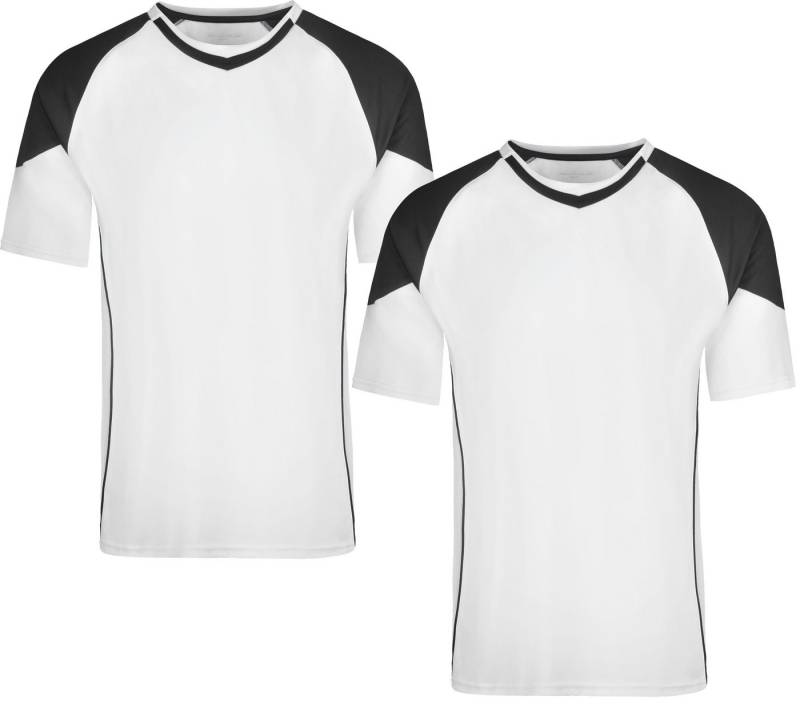 James & Nicholson Funktionsshirt Doppelpack Funktionelles Herren Teamshirt Team-T Shirt JN338 (Spar-Set, 2er-Pack) Atmungsaktiv, feuchtigkeitsregulierend und schnell trocknend von James & Nicholson