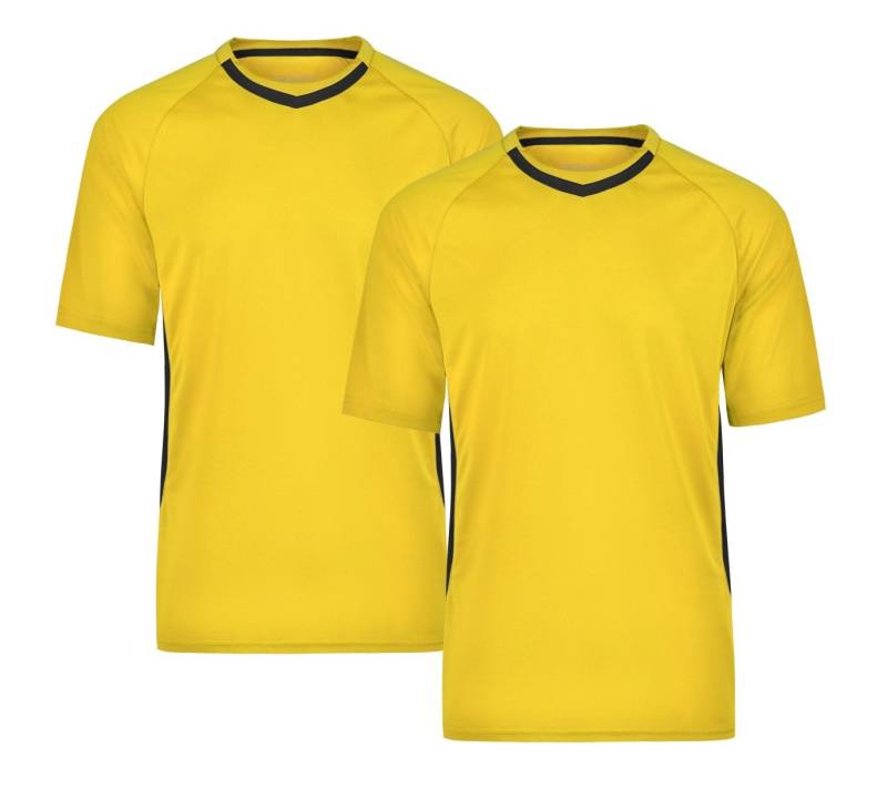 James & Nicholson Funktionsshirt Doppelpack Team-T Herren Funktions Team T-Shirt JN337 (Spar-Set, 2er-Pack) Atmungsaktiv, feuchtigkeitsregulierend und schnell trocknend von James & Nicholson