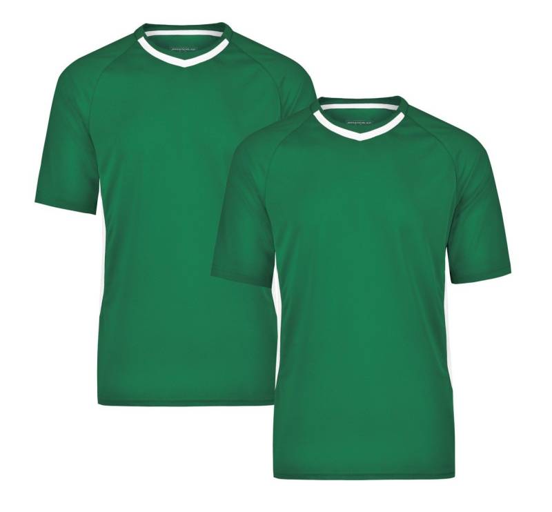 James & Nicholson Funktionsshirt Doppelpack Team-T Herren Funktions Team T-Shirt JN337 (Spar-Set, 2er-Pack) Atmungsaktiv, feuchtigkeitsregulierend und schnell trocknend von James & Nicholson