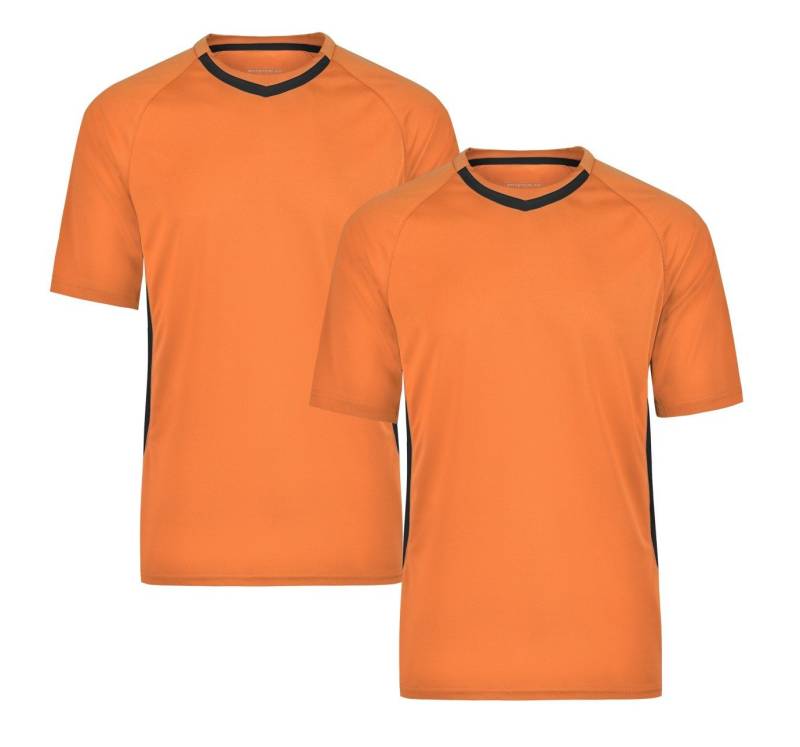 James & Nicholson Funktionsshirt Doppelpack Team-T Herren Funktions Team T-Shirt JN337 (Spar-Set, 2er-Pack) Atmungsaktiv, feuchtigkeitsregulierend und schnell trocknend von James & Nicholson