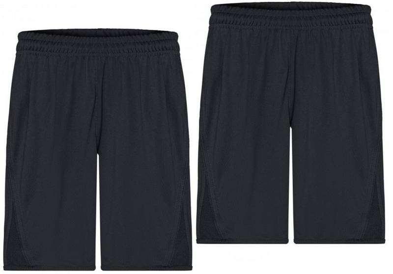 James & Nicholson Funktionsshorts Doppelpack Funktionelle Kinder Teamshorts mit Innenslip JN381K (Doppelpack, 2er-Pack) Atmungsaktiv, feuchtigkeitsregulierend und schnell trocknend von James & Nicholson