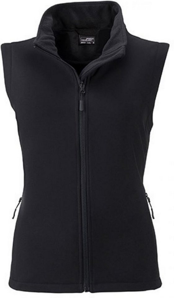 James & Nicholson Funktionsweste Damen Promo Softshell Vest / Wasserabweisend, winddicht von James & Nicholson