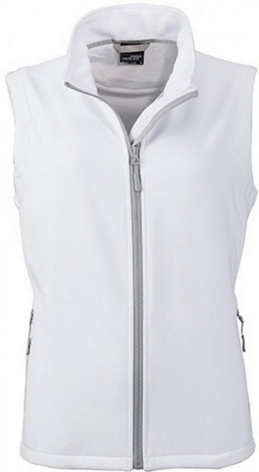 James & Nicholson Funktionsweste Damen Promo Softshell Vest / Wasserabweisend, winddicht von James & Nicholson