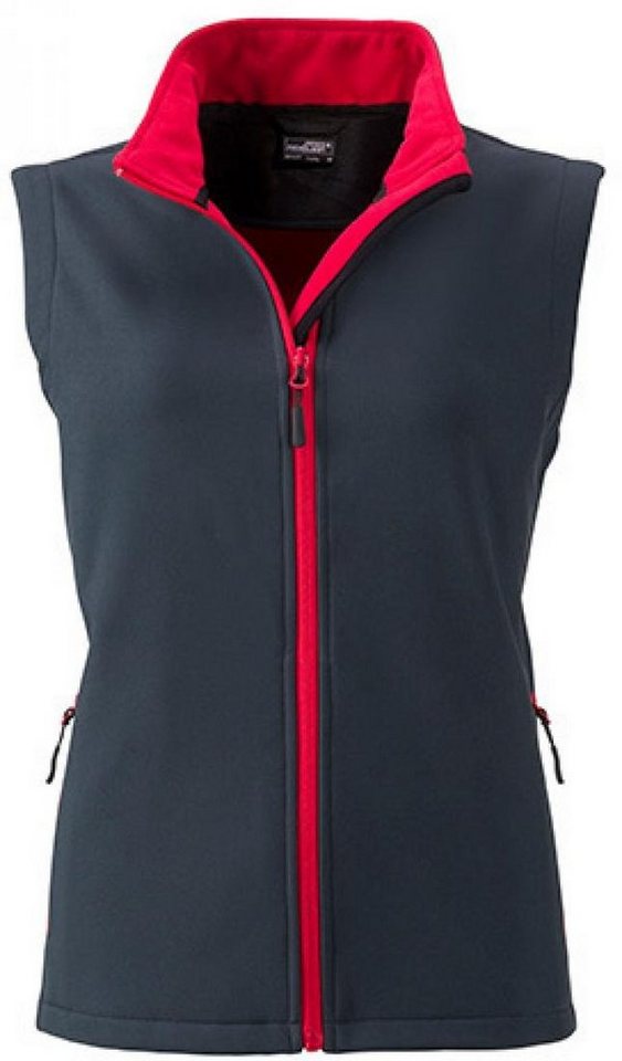 James & Nicholson Funktionsweste Damen Promo Softshell Vest / Wasserabweisend, winddicht von James & Nicholson