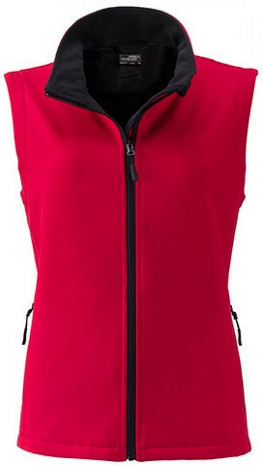 James & Nicholson Funktionsweste Damen Promo Softshell Vest / Wasserabweisend, winddicht von James & Nicholson