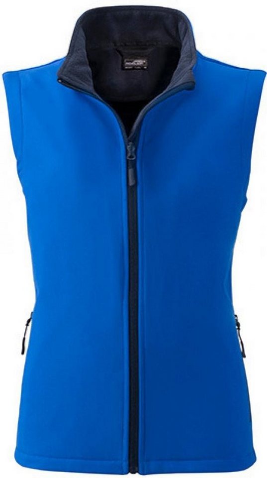 James & Nicholson Funktionsweste Damen Promo Softshell Vest / Wasserabweisend, winddicht von James & Nicholson