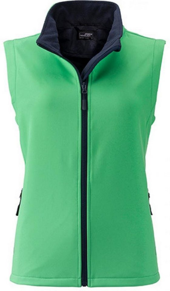 James & Nicholson Funktionsweste Damen Promo Softshell Vest / Wasserabweisend, winddicht von James & Nicholson