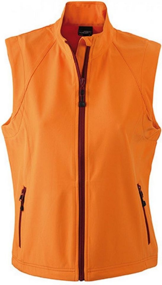 James & Nicholson Funktionsweste Damen Softshell Vest / Wind- und wasserdicht von James & Nicholson