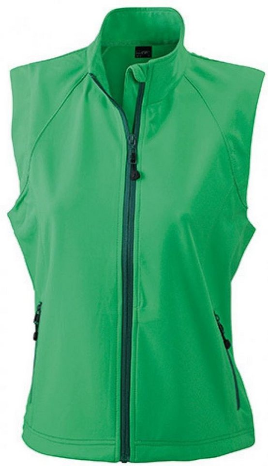 James & Nicholson Funktionsweste Damen Softshell Vest / Wind- und wasserdicht von James & Nicholson