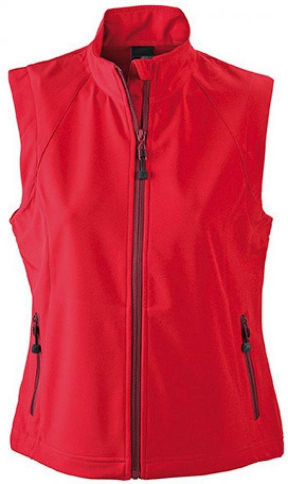 James & Nicholson Funktionsweste Damen Softshell Vest / Wind- und wasserdicht von James & Nicholson