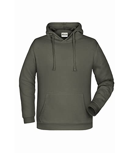 James & Nicholson Herren Basic Kapuzensweat - Klassischer Hoody mit Kängurutasche | Farbe: Dark-Grey | Grösse: XXL von James & Nicholson