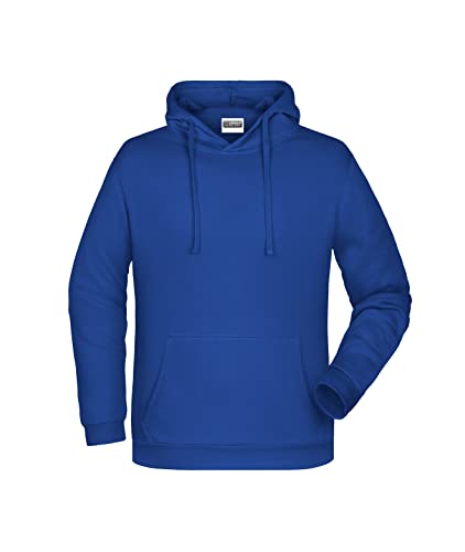 James & Nicholson Herren Basic Kapuzensweat - Klassischer Hoody mit Kängurutasche | Farbe: dark-royal | Grösse: XXL von James & Nicholson