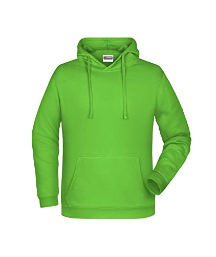 James & Nicholson Herren Basic Kapuzensweat - Klassischer Hoody mit Kängurutasche | Farbe: Lime-Green | Grösse: L von James & Nicholson