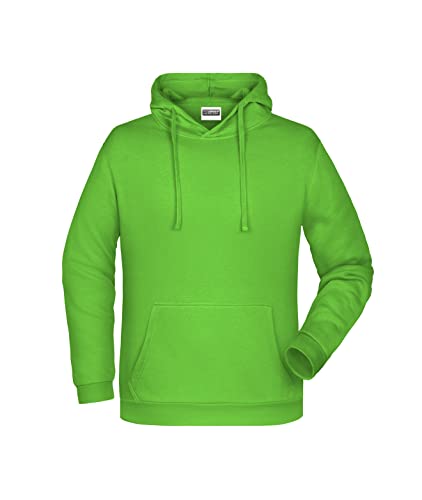 James & Nicholson Herren Basic Kapuzensweat - Klassischer Hoody mit Kängurutasche | Farbe: lime-green | Grösse: XXL von James & Nicholson