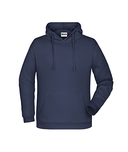 James & Nicholson Herren Basic Kapuzensweat - Klassischer Hoody mit Kängurutasche | Farbe: Navy | Grösse: L von James & Nicholson