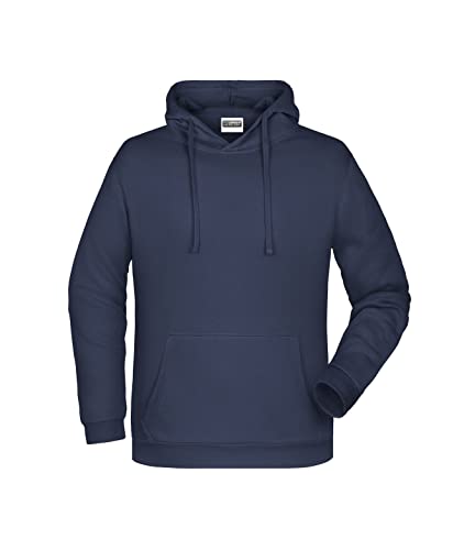 James & Nicholson Herren Basic Kapuzensweat - Klassischer Hoody mit Kängurutasche | Farbe: navy | Grösse: S von James & Nicholson