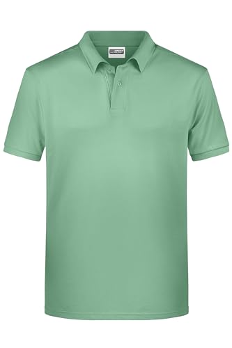 James & Nicholson Herren Basic Polo - Klassisches Poloshirt aus fairer Bio-Baumwolle | Farbe: Jade-Green | Grösse: XL von James & Nicholson