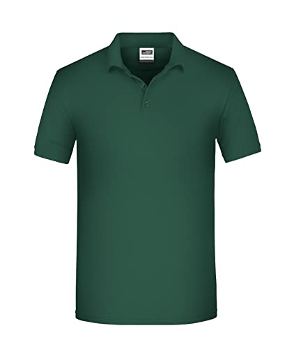 James & Nicholson Herren Bio Workwear Polo - Pflegeleichtes und strapazierfähiges Polo | Farbe: Dark-Green | Grösse: XL von James & Nicholson