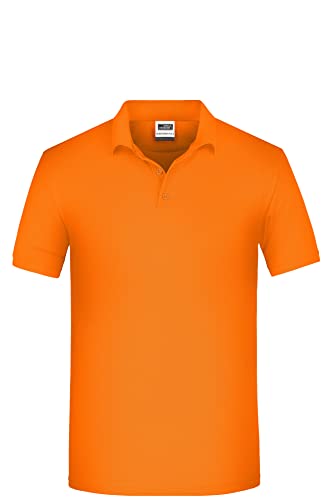 James & Nicholson Herren Bio Workwear Polo - Pflegeleichtes und strapazierfähiges Polo | Farbe: orange | Grösse: 3XL von James & Nicholson