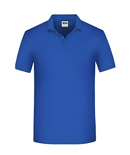 James & Nicholson Herren Bio Workwear Polo - Pflegeleichtes und strapazierfähiges Polo | Farbe: royal | Grösse: 5XL von James & Nicholson