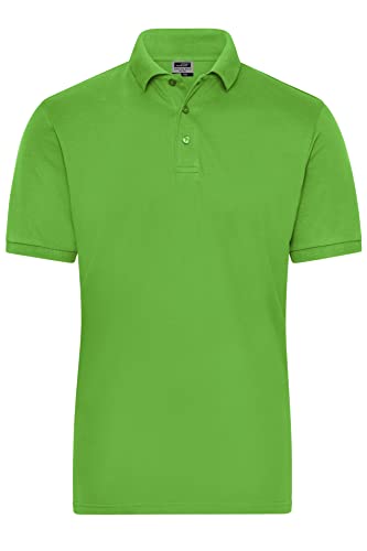 James & Nicholson Herren Bio Workwear Polo Stretch - Polo aus weichem Elastic-Piqué | Farbe: Lime-Green | Grösse: 5XL von James & Nicholson