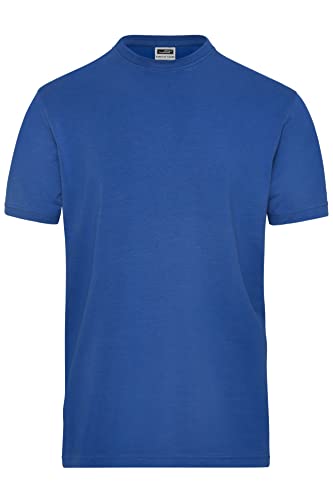 James & Nicholson Herren Bio Workwear-T Stretch - Elastisches T-Shirt aus Single-Jersey | Farbe: royal | Grösse: 3XL von James & Nicholson