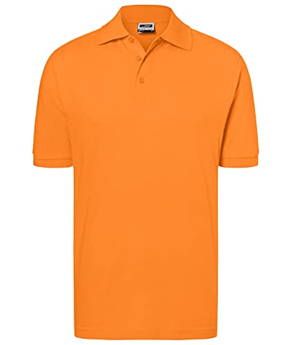James & Nicholson Herren Classic Polo Poloshirt, Orange, Medium von James & Nicholson
