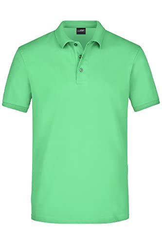 James & Nicholson Herren Elastic Piqué Polo - Elastisches Poloshirt aus hochwertigem Piqué | Farbe: Lime-Green | Grösse: XXL von James & Nicholson