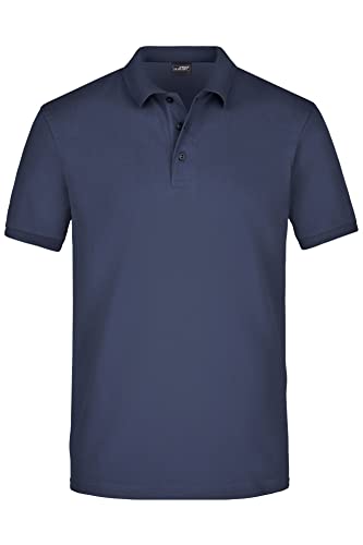 James & Nicholson Herren Elastic Piqué Polo - Elastisches Poloshirt aus hochwertigem Piqué | Farbe: navy | Grösse: M von James & Nicholson