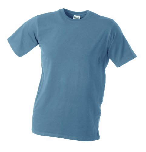 James & Nicholson Herren Elastic-T T-Shirt, Grau (mildgrey), 36 (Herstellergröße: M) von James & Nicholson