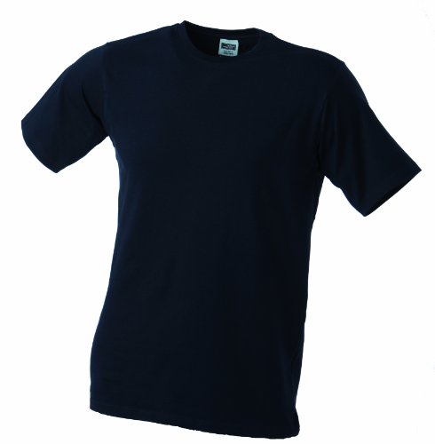 James & Nicholson Herren Elastic-T T-Shirt, Schwarz (Black), 36 (Herstellergröße: M) von James & Nicholson