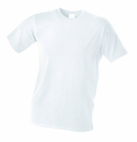 James & Nicholson Herren Elastic-T T-Shirt, Weiß (White), 36 (Herstellergröße: M) von James & Nicholson