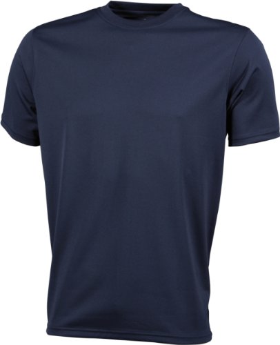 James & Nicholson Herren Funktions T-Shirt Mens Active M,Blau - Navy von James & Nicholson