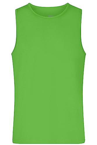 James & Nicholson Herren Funktions-Tanktop - Funktions-Top für Freizeit und Sport | Farbe: lime-green | Grösse: L von James & Nicholson
