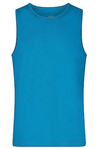 James & Nicholson Herren Funktions-Tanktop - Funktions-Top für Freizeit und Sport | Farbe: turquoise | Grösse: XL von James & Nicholson