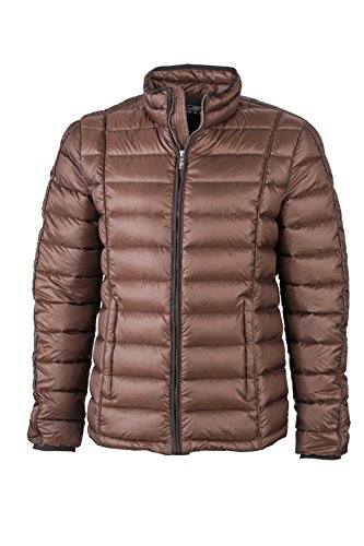 James & Nicholson Herren Jacke Jacke Men's Quilted Jacket braun (Coffee/Black) X-Large von James & Nicholson