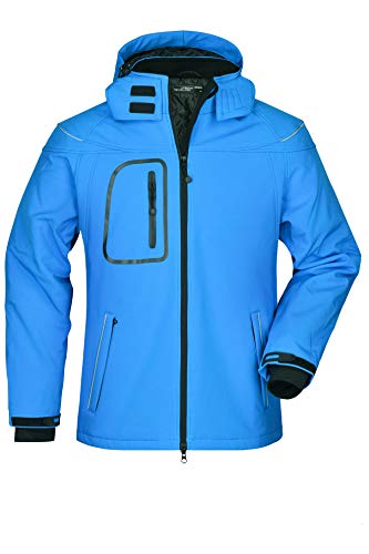 James & Nicholson Herren Winter Softshelljacke - Hochfunktionelle Jacke mit TPU Membran | Farbe: aqua | Grösse: M von James & Nicholson