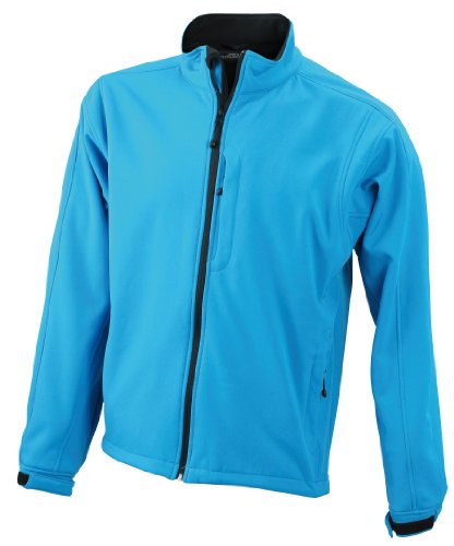 James & Nicholson Herren Jacke Softshelljacke blau (aqua) Large von James & Nicholson