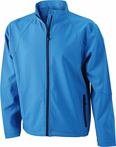 James & Nicholson Herren Jacke Softshelljacke blau (azur) Large von James & Nicholson