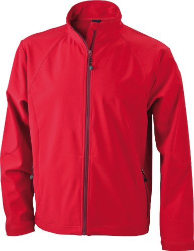 James & Nicholson Herren Jacke Softshelljacke rot (red) Large von James & Nicholson