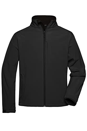 James & Nicholson Herren Softshell Jacke - Klassische Softshelljacke mit TPU Membran | Farbe: black | Grösse: XXL von James & Nicholson