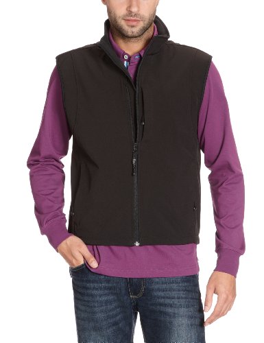 James & Nicholson Herren Jacke Softshellweste schwarz (black) Medium von James & Nicholson